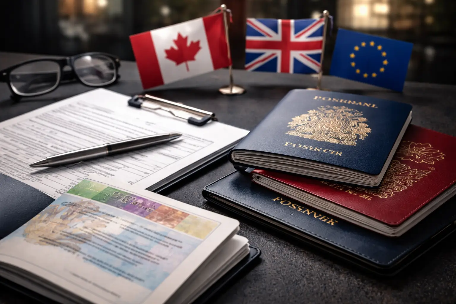 İngiltere oturumu Schengen Kanada vize evrakı hazırlığı